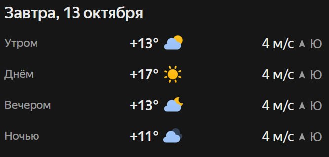 Прогноз погоды