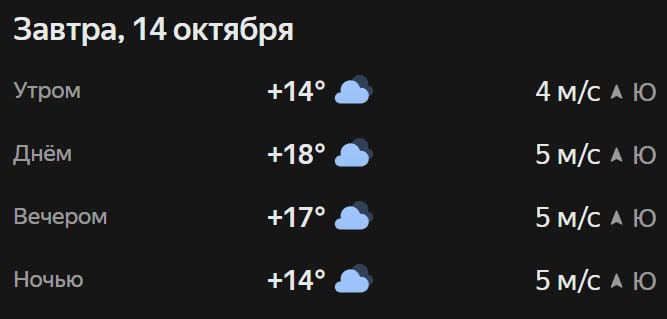 Прогноз погоды