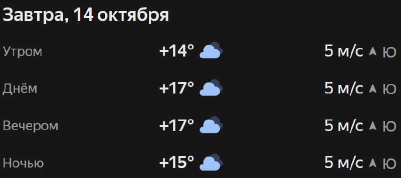 Прогноз погоды