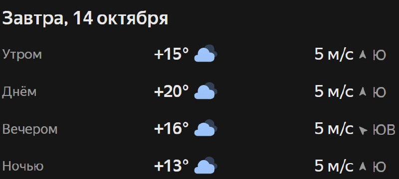 Прогноз погоды