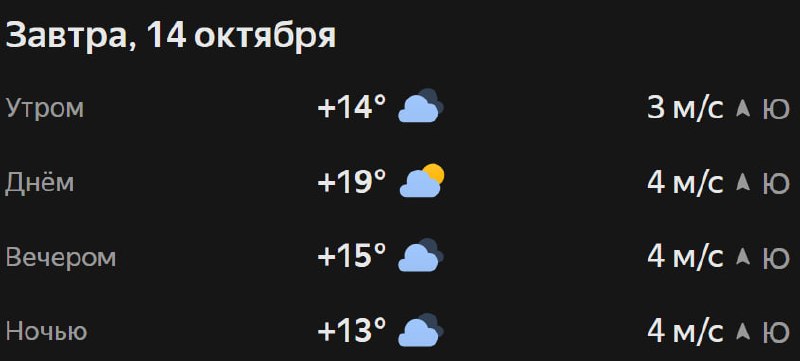 Прогноз погоды