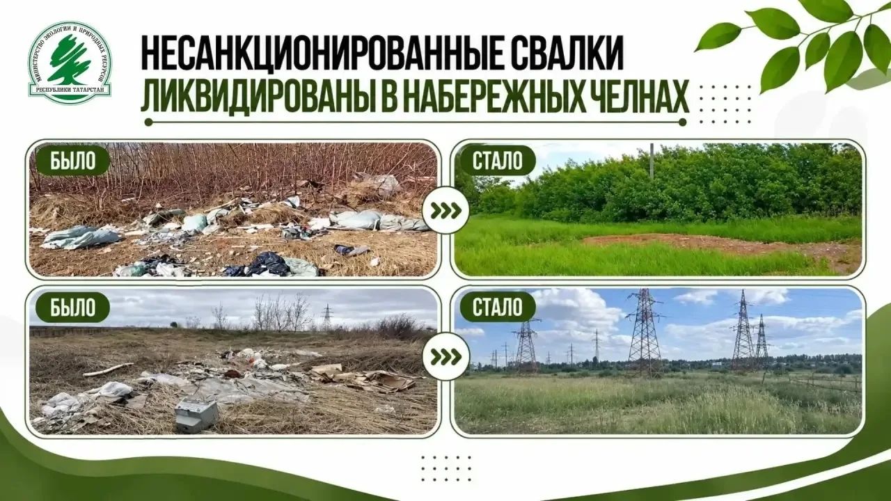 В Челнах ликвидировали две свалки площадью более 138 квадратных метров
