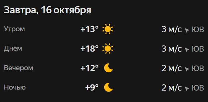 Прогноз погоды
