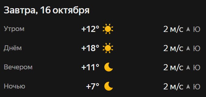Прогноз погоды