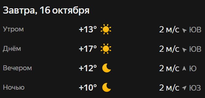 Прогноз погоды