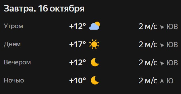 Прогноз погоды