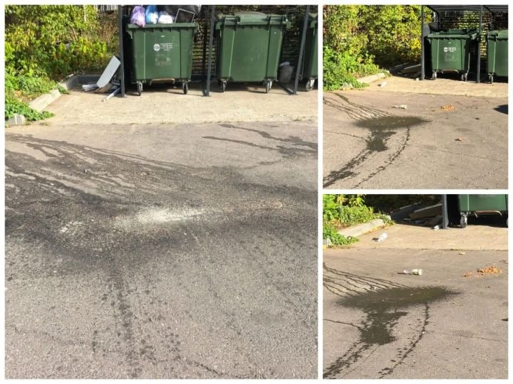 В Челнах экологичный двор заливает вонючей жижей из мусоровозов