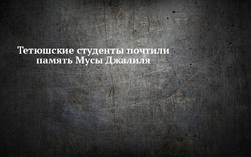 В Тетюшах студентам напомнили о подвиге земляка