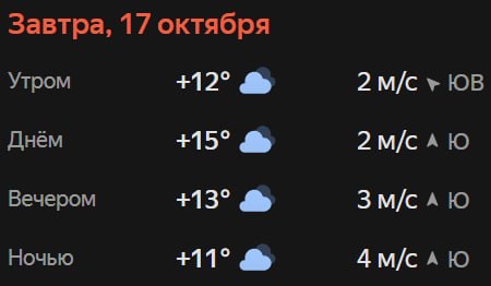 Прогноз погоды