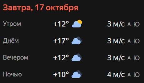 Прогноз погоды
