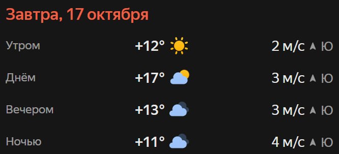 Прогноз погоды