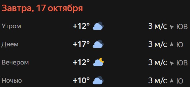 Прогноз погоды