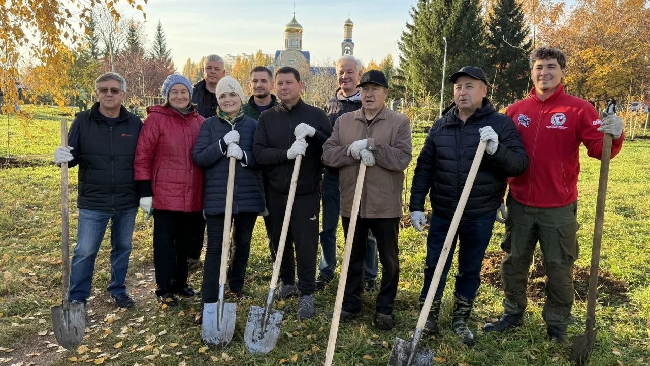 В 25-м микрорайоне Челнов высаживают 250 деревьев