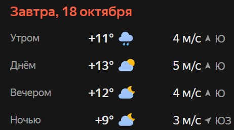 Прогноз погоды