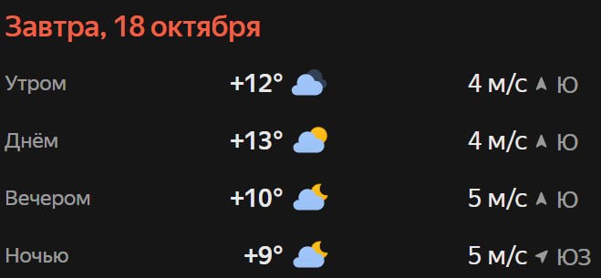 Прогноз погоды