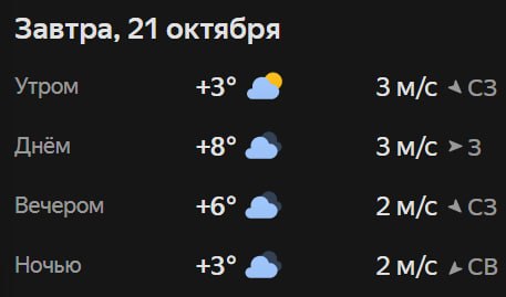 Прогноз погоды