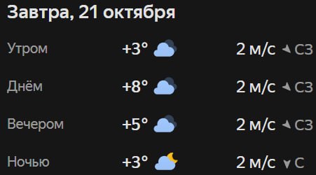 Прогноз погоды