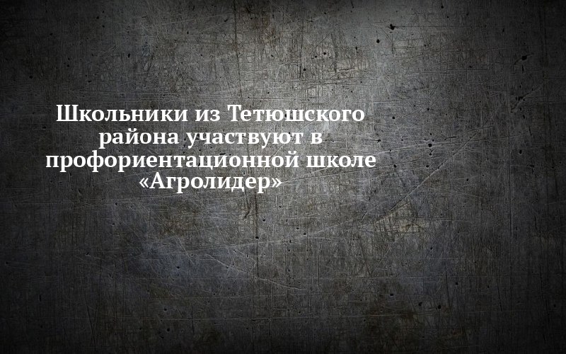 Тетюшские школьники выбирают профессию агронома