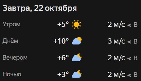 Прогноз погоды