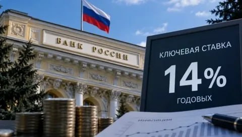Банк России принял решение сохранить ключевую ставку на уровне 14% годовых