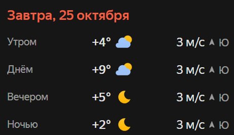 Прогноз погоды