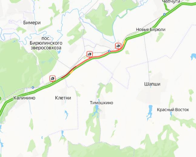 На трассе М-7 в сторону Казани образовалась пробка на 5 км