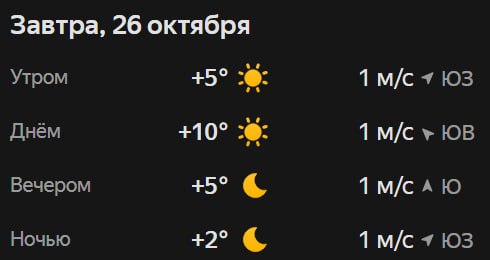 Прогноз погоды