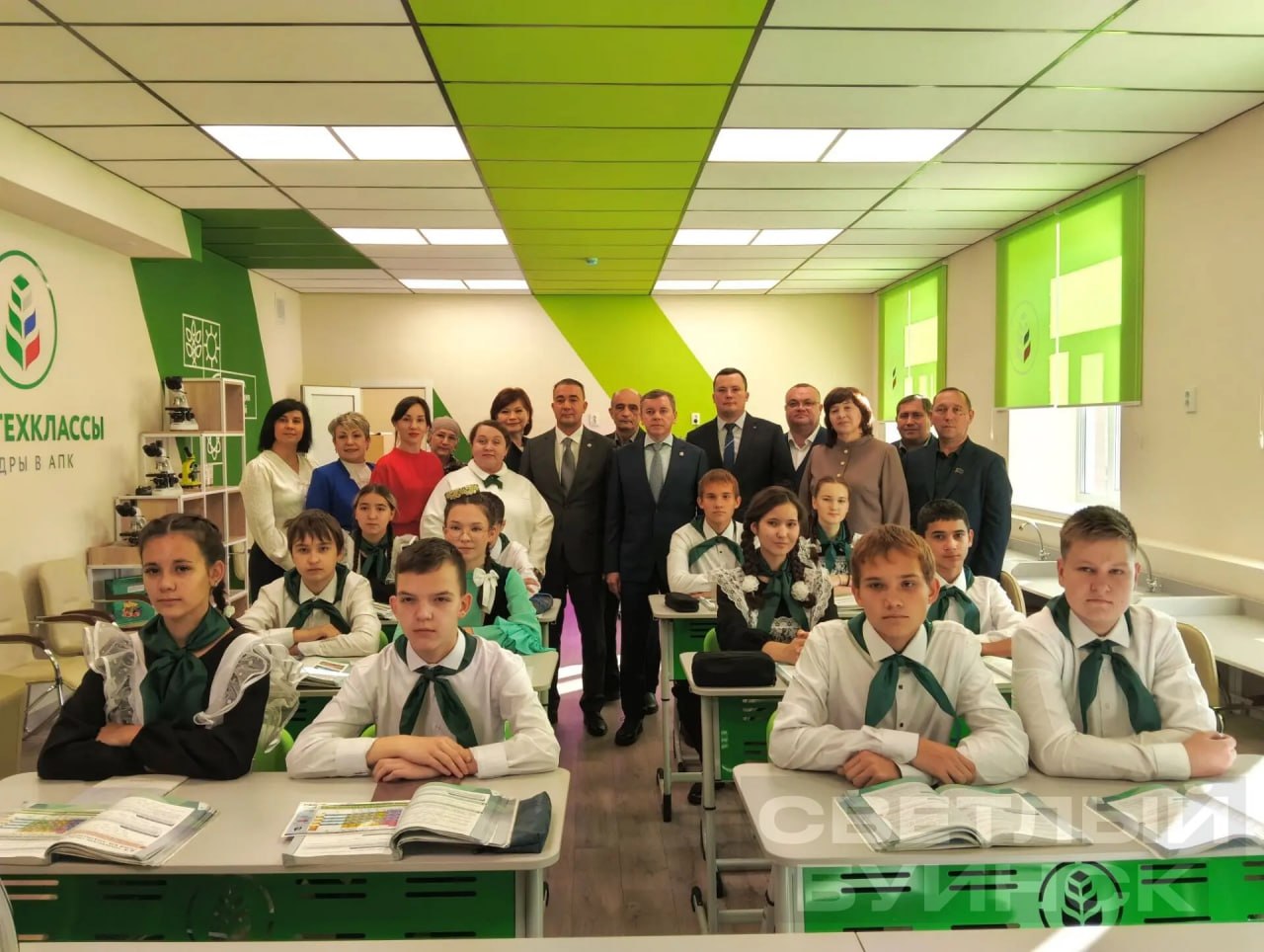 В Буинском районе открыли агротехнологический класс для школьников
