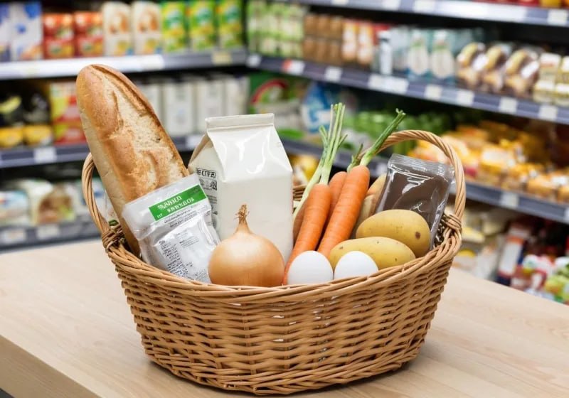 Продуктовая корзина в России подешевела на 1,5%