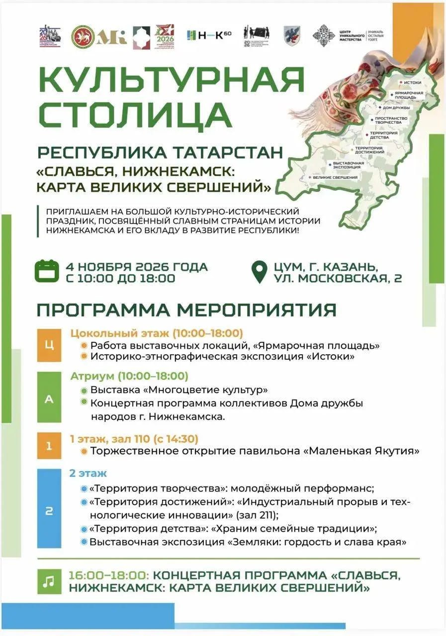 Нижнекамск представит свою историю и достижения в ЦУМе
