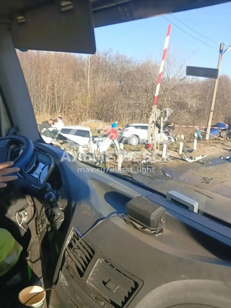 Серьёзное ДТП произошло на переезде возле Миннибаева